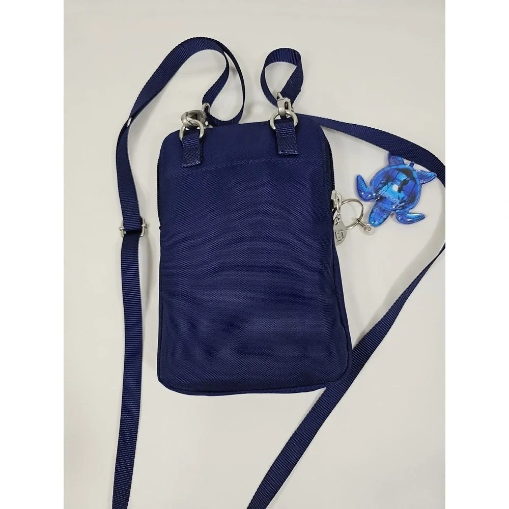 BG By Baggaloni Crossbody Bag Purse Solid Blue RFID ID Card Organizer NWOT